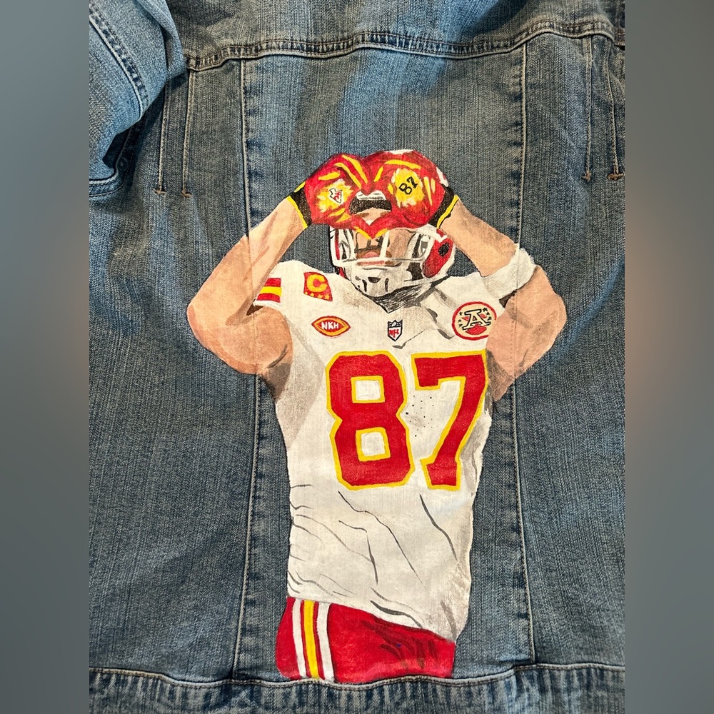 Travis Kelce x Taylor Swift Denim Jacket